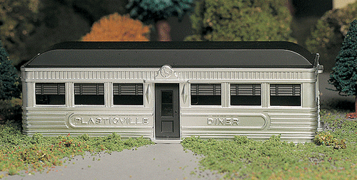 Bachmann - Plasticville Diner Kit - O Scale (45605) - the-pennsy-station-llc