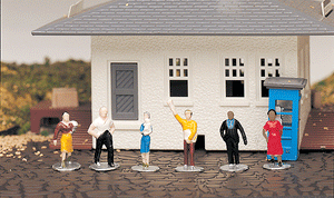 Bachmann - Mini-People - Standing Figures  - HO Scale (42332) - the-pennsy-station-llc