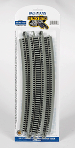 Bachmann - E-Z Track - 35.5" Radius Curved Track - HO Scale (44507) - the-pennsy-station-llc
