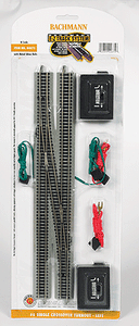 Bachmann - E-Z Track - #6 Single Crossover Turnout - Left - N Scale (44875) - the-pennsy-station-llc