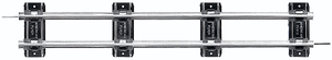 Lionel - S Tubular Track - 10" Straight Track (6-49828) - the-pennsy-station-llc