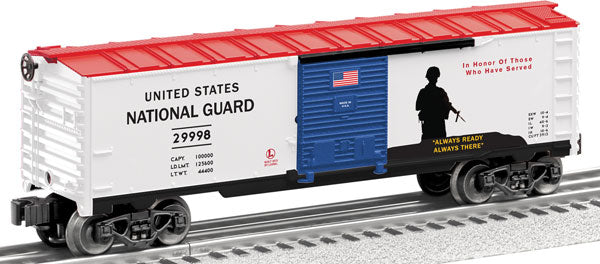 Lionel - USA National Guard Boxcar - O Scale (6-29998) - the-pennsy-station-llc