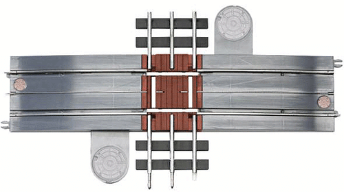 Lionel - SuperStreets Tubular Track Grade Crossing (6-21283) - the-pennsy-station-llc