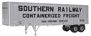 Walthers - Flexi-Van Trailer Kit - Southern - HO Scale (933-1687) - the-pennsy-station-llc