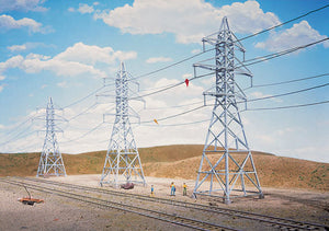 Walthers - Cornerstone Series - Transmission Towers Kit - HO Scale (933-3121) - the-pennsy-station-llc