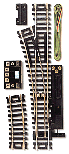 Atlas - HO Code 100 Snap-Track - Left Remote Switch - HO Scale (#850) - the-pennsy-station-llc