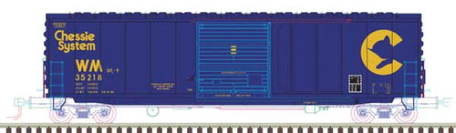 Atlas - 50' Smooth-Side Box Car Chessie System - N Scale (50004006) - the-pennsy-station-llc