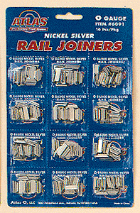 Atlas O - Nickel Silver Rail Joiners - O Scale (6091) - the-pennsy-station-llc