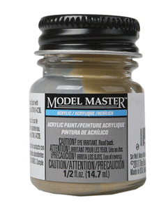 Testors Model Master - Acrylic Paint - 1/2oz Bottle - Depot Buff Flat (4878) - the-pennsy-station-llc