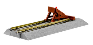 Lionel - A/F Fastrack - Straight Track w/ Lighted Bumpers - S Scale (6-49866) - the-pennsy-station-llc