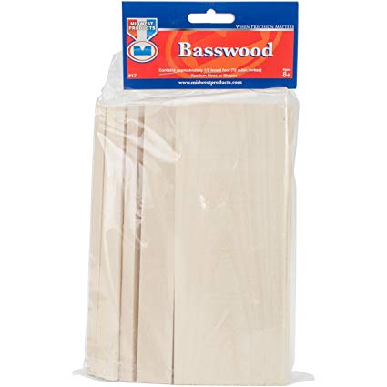 Midwest Products - Basswood - Random Sizes or Shapes (17) - the-pennsy-station-llc