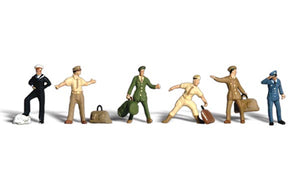 Woodland Scenics - Uniformed Travelers - HO Scale (A1892) - the-pennsy-station-llc