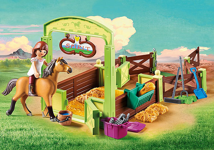 Fremmedgørelse bandage Kammer Playmobil - Spirit Riding Free - Lucky & Spirit with Horse Stall (9478 –  The Pennsy Station, LLC