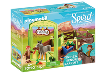 Playmobil - Spirit Riding Free - Snips and Señor Carrots with Horse Stall (70120)