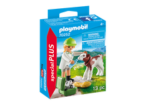 Playmobil - Special Plus - Vet with Calf (70252)