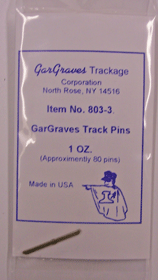 GarGraves - Approx 80 GarGraves Pins - O Scale (803-3) - the-pennsy-station-llc